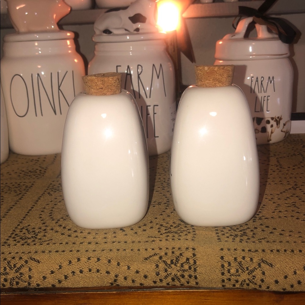 Rae Dunn Salt & Pepper Shakers with Cork Tops - Picture 3 of 10